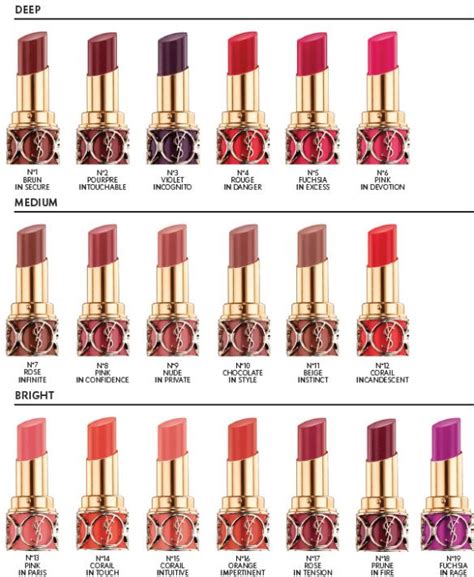 ysl lipstick color 17|ysl lipstick color chart.